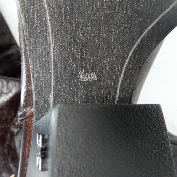 Sam Edelman Julee Over The Knee OTK Boots 6.5 Espresso Brown Leather Western NEW - Picture 13 of 15